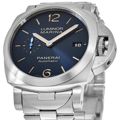 panerai luminor marina automatic blue|luminor marina panerai watch price.